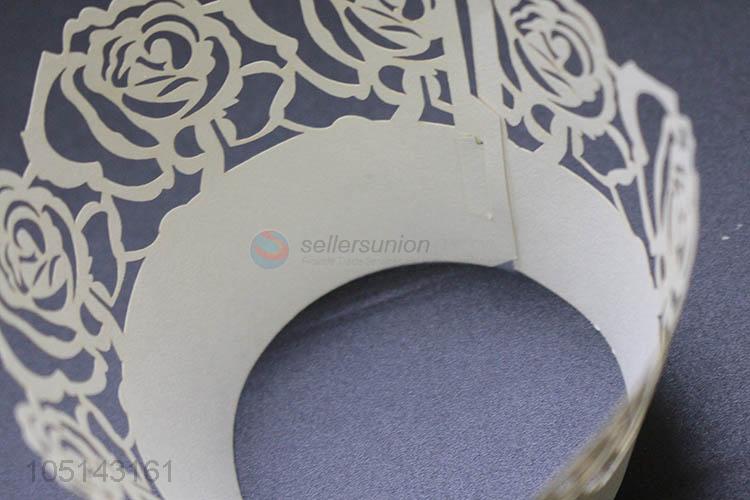 Most popular cheap laser cut decorative cakecup