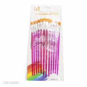 Popular Style 12 Pcs/Set Paint Brushes Set for Artist Watercolor Drawing Acrylic Oil Painting