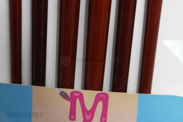 Hot Sales New Style 6 Pcs/Set Different Shape Nylon Hair Painting Brush Set