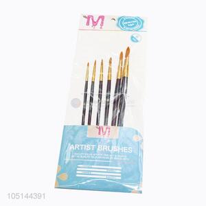 Portable Fashion 6 Pcs/Set Paints Oil Paint Brush Set Drawing Art Supplies