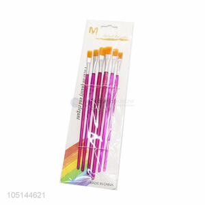 Pretty Cute 6 Pcs/Set Different Shape Nylon Hair Watercolor Paint Brush Set