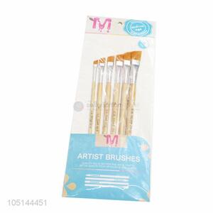 New Style 6 Pcs/Set Watercolor Gouache Paint Brushes Set