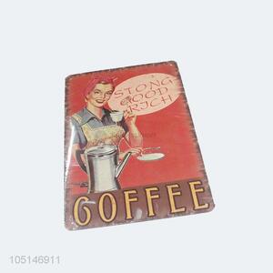 Wholesale low price coffe bar decoration paiting retro painting