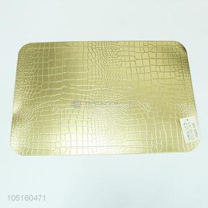 Low price crocodile pattern pvc metallic placemat