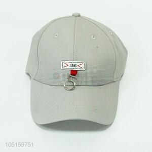 Grey Color Fashion Decoration Baseball Cap