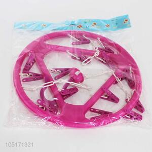 18 Heads Clips Plastic Clothes Rack