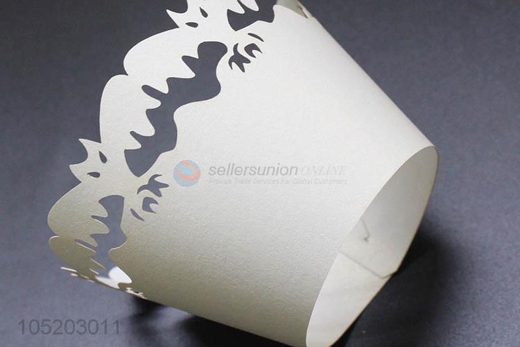 Wholesale premium quality wedding favor party supplies laser cut cup cake wrappers