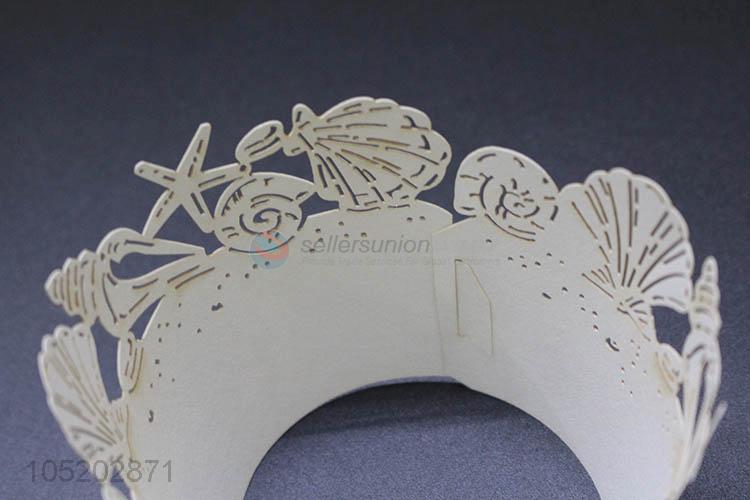 Cheap wholesale wedding favor party supplies laser cut cup cake wrappers