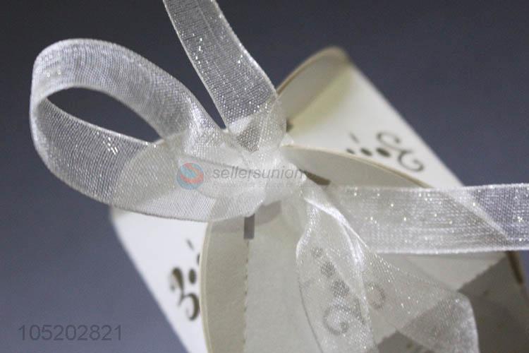 China OEM wedding favor laser cut birdcage candy box