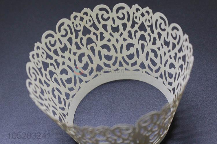 High quality wedding favor party supplies laser cut cup cake wrappers