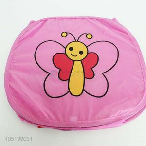 Cartoon Butterfly Pattern Folding Laundry Bucket