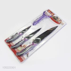 Advertising and Promotional 4pcs Kitchen Ceramic Knife Set with Peeler