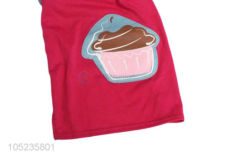 Factory Promotional Cartoon Pet Dog Clothes Soft Summer T-shirt