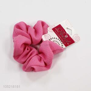 Made in China pink delicate cloth hair ring