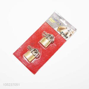 Promotional 2pack brass padlock with keys