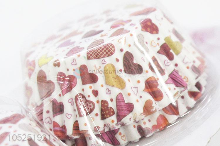 Newest Heart Pattern Paper Cup Cake Case Best Cake Cup