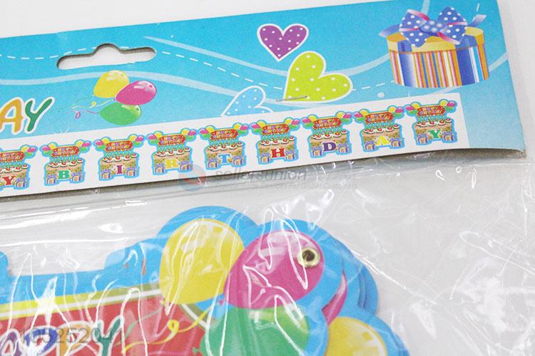 Fashion Colorful Birthday Party Decorations Letter Banner