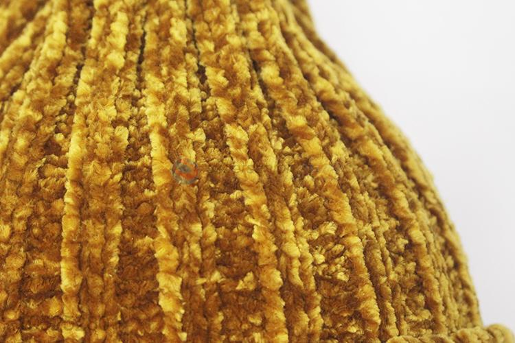 Hot sale cheap ginger chenille hat for women