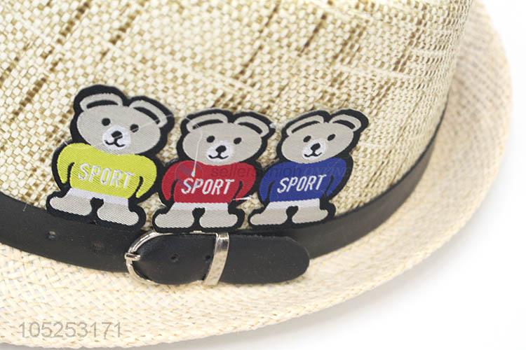 Best Sale Paper Straw Hat Summer Fedora Hat For Children