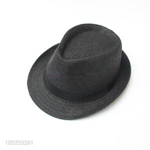 New Arrival Black Straw Hat Adult Fedora Hat