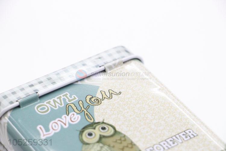 Top Selling Cartoon Owl Pattern Storage Cans Cigarette Case