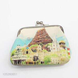 Kids PU Leather ,Famous Building Printed Coin Purse/Mini Money Bag