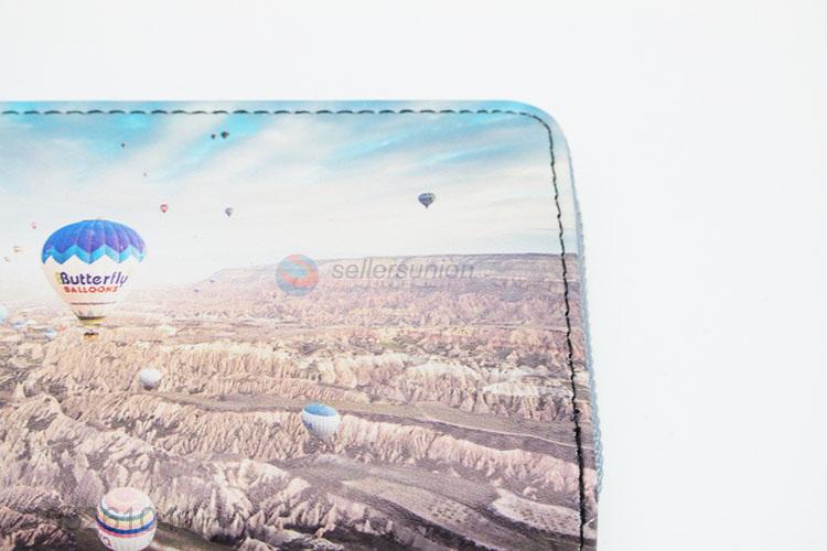 Card Holder Women Lady PU Leather Turkish Beautiful Scenery Printed Long Wallet