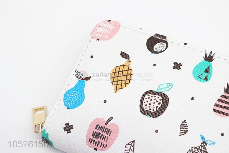 Luxury Brand Cute Fruit Pattern Woman Wallet Hand Purse for Sale