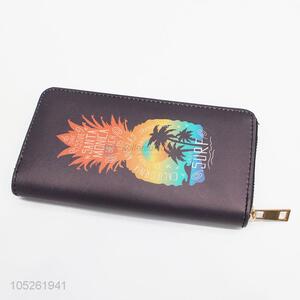 Fashion Style Pineapple Printed Clutch Wallet Long Card Case Wallet