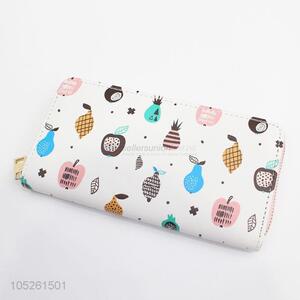 Luxury Brand Cute Fruit Pattern Woman Wallet Hand Purse for Sale