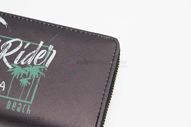 Newest Fashion PU Leather Black Color Clutch Bag Women Long Wallets