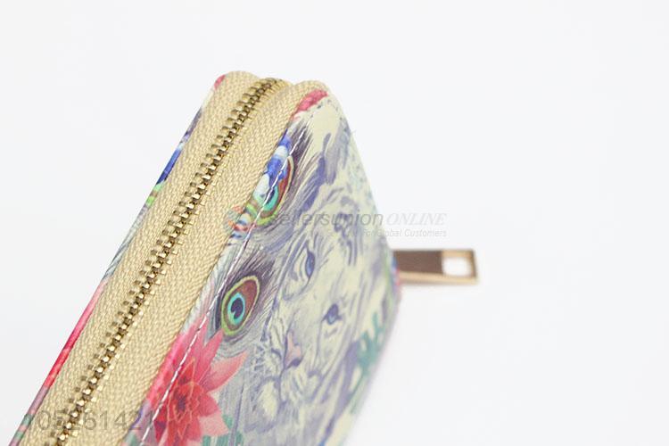 Lady Women Vintage Flower Printed Wallet Purse Clutch Bag Card Holder Wallet