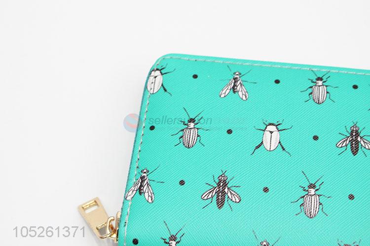 Best Selling Classical Cartoon Insect Printed Women Wallet