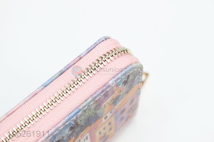 Vintage Beautiful Landscape Printed Evening Clutch Pu Lady Wallet