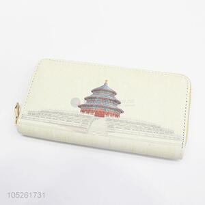 Promotional Temple Of Heaven Pattern Long Checked Women Wallet