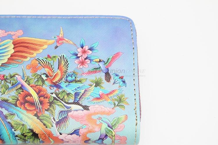 Cartoon Phoenix Pattern Purse/Women Zipper Wallet