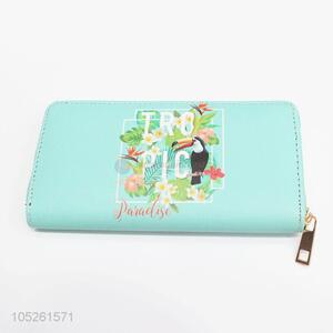 Long Style Women'S Wallet Flower Printed Money Clip