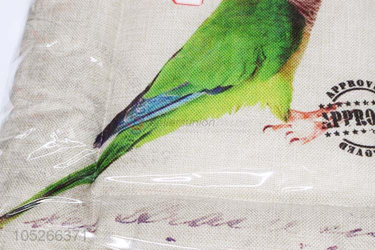 Wholesale Factory Supply Parrot Pattern Decorative  Pillow/Cushion