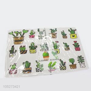 Eco-Friendly Cute Cactus Pattern 6Pcs/Set Kitchen Table Placemat and 6Pcs/Set Coaster Heat Insulation Mat