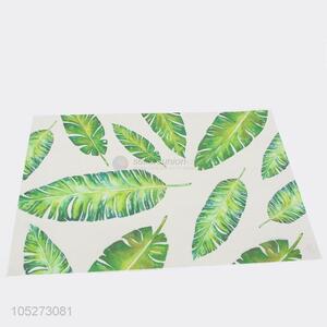 Wholesale Cheap Price Green Leaf Pattern Decorative Placemats