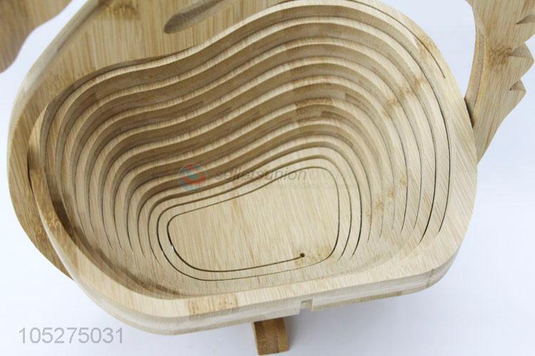 Bamboo Folding Basket Home Storage Fruit Basket