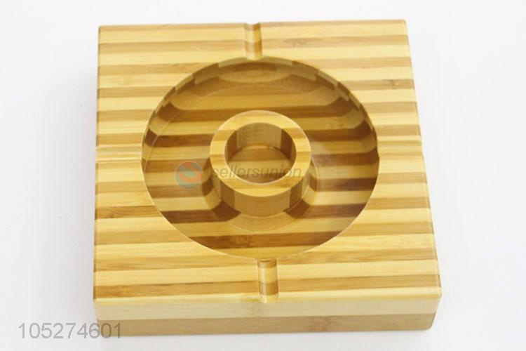 Wholesale Simple Square Shaped Office Bamboo Table Decoration