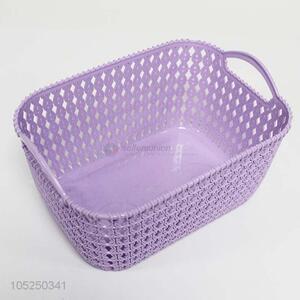 Low price promotional hollow-out plastic storage basket