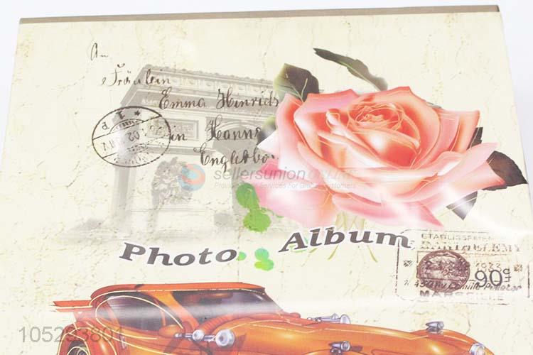 New Style Beautiful Rose Cover Photo Album Personal Albums with Transparent Inside Pages