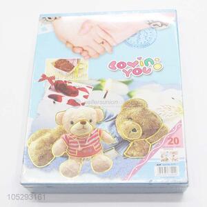 Popular Lovely Bear Printing Digital Photo Album, Digital Book Printing with Transparent Inside Pages