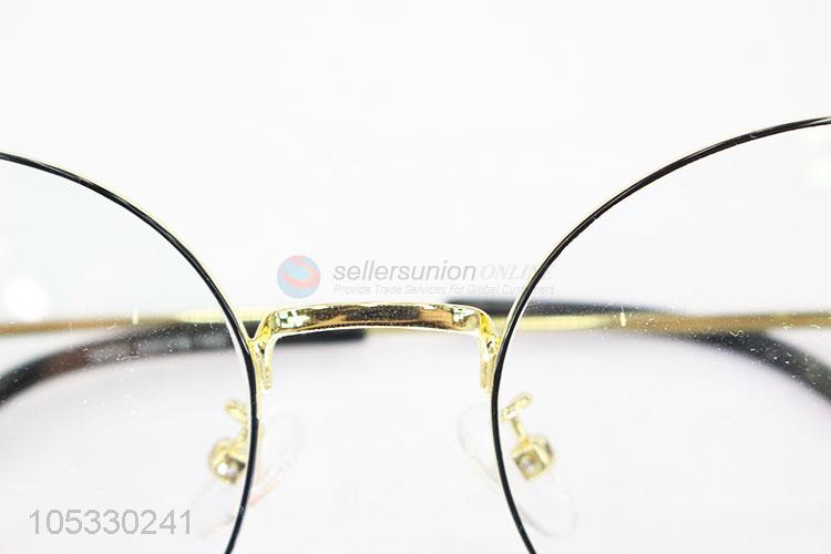 Fashion Cheap Alloy Frame Transparent Lens Myopia Glasses