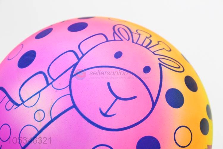 Cartoon Giraffe Pattern Pvc Ball Colorful Pool Toys Baby Toys Soft Beach Ball