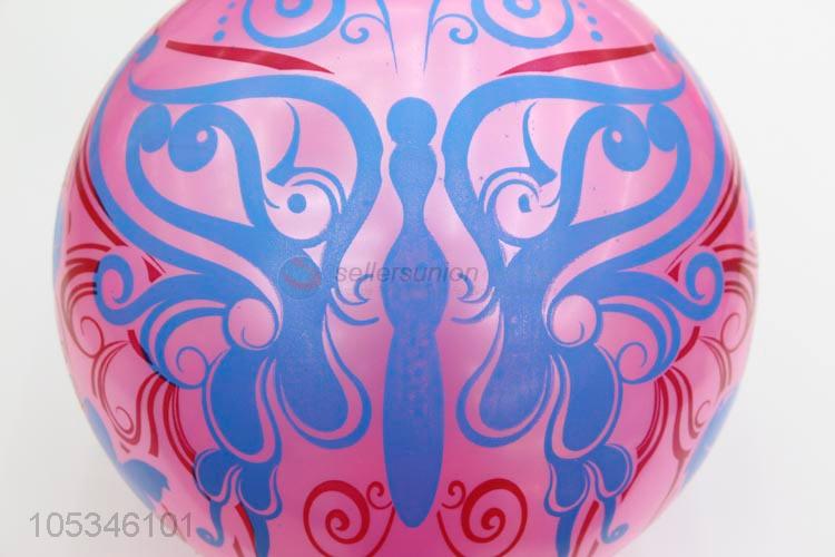 Competitive Price Funny Kids Butterfly Pattern Beach Balls Inflatable Ball