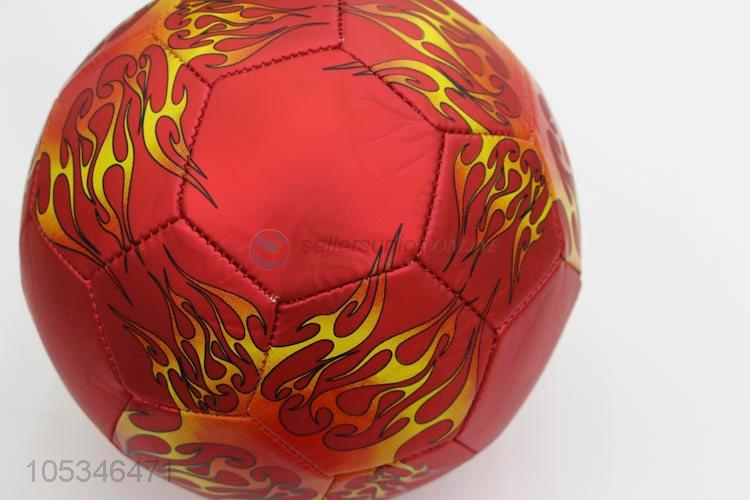 Red Color Fashion Printed Gaming Soccer Bal