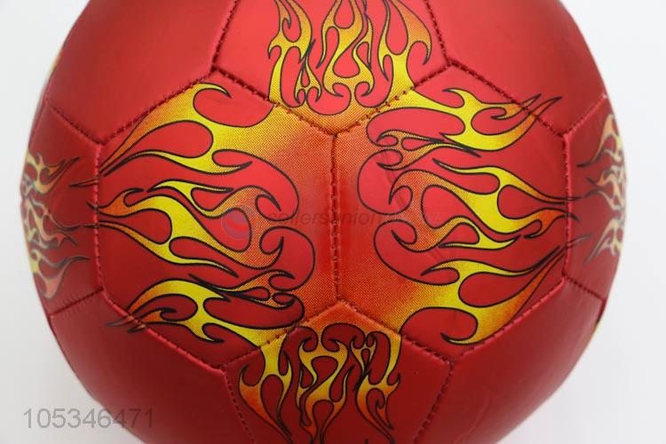 Red Color Fashion Printed Gaming Soccer Bal